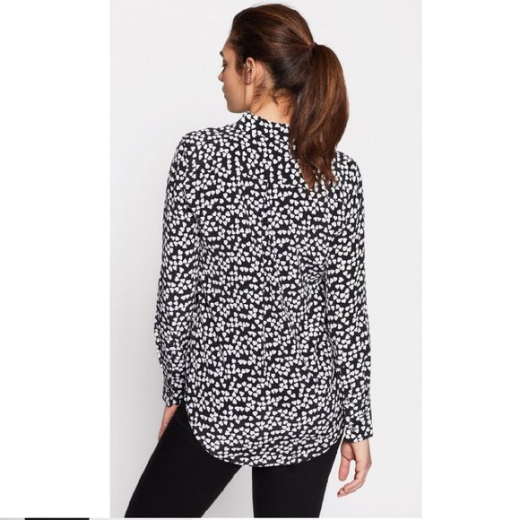 Equipment Essential silk shirt heart print XS - Picture 3 of 5